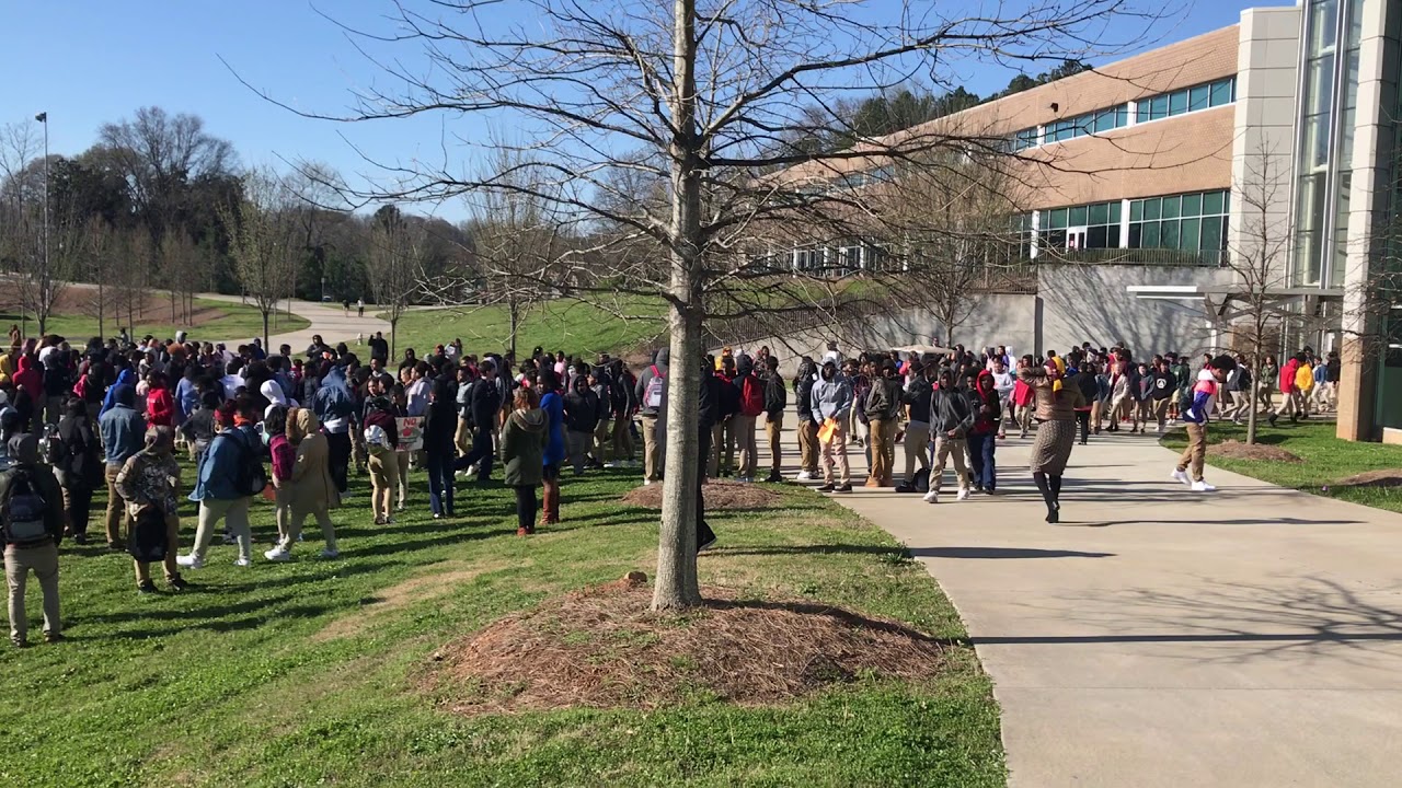Maynard Jackson High School Student Walk Out YouTube