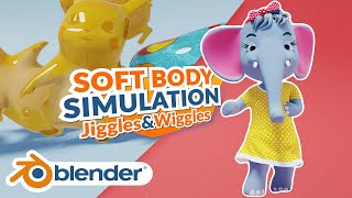 Blender Tutorial -  Soft Body Simulation | Advance Simulation | Jiggles & Wiggles | 2.9 screenshot 1