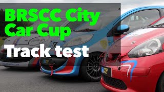 Testing the CityCarCup Citroën C1 at Croft