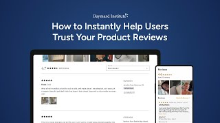 Provide a Ratings Distribution Chart at the Top of the Review Section