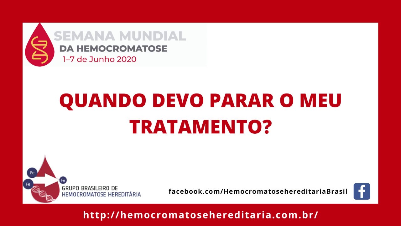 Hemocromatose hereditária: Quando parar com o tratamento?