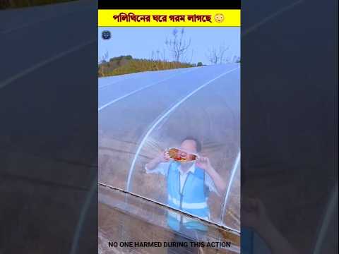 পলিথিনের ঘরে গরম লাগছে 😳#shorts