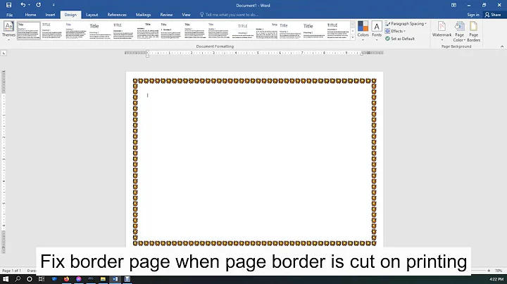 Fix MSWORD Page Border is Cut in printing