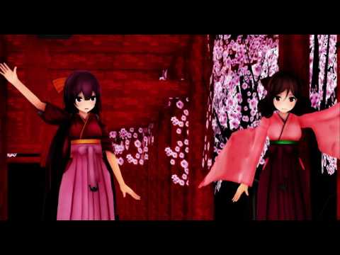 【艦これMMD】ぽんぷ長式神風と春風で林檎花火とソーダの海