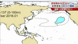 【原発】福島汚染水の太平洋横断をCGで再現（11/06/24）