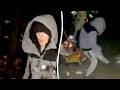Teen filmed kicking memorial for boys killed in car crash | SWNS