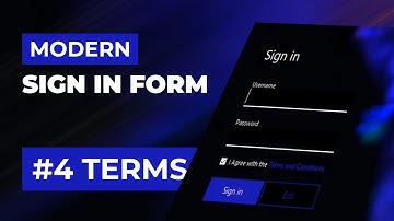 C++ GUI: Modern Sign in Form - Terms & Conditions Form (Part 4) | WinForms