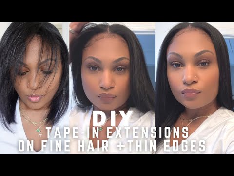 video about Tape  In Hair Extension #1 Jet Black 14 Inch