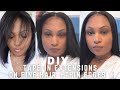 DIY Tape In Extensions on Fine Hair + Thin Edges | Easy + Flat| No Tension| Amazon Hair
