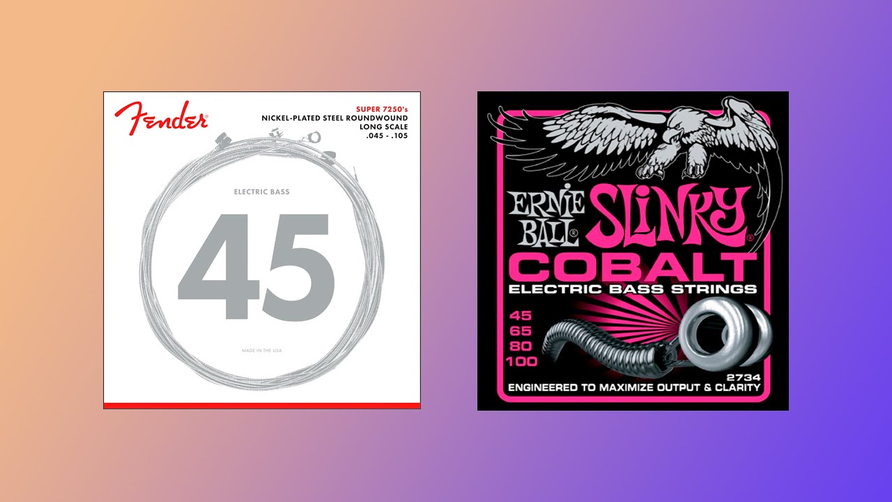 Fender 7250M (45/105) 🔥VS🔥 Ernie Ball 2734 Slinky COBALT (45/100)