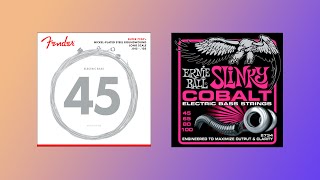 Fender 7250M (45/105) 🔥VS🔥 Ernie Ball 2734 Slinky COBALT (45/100)