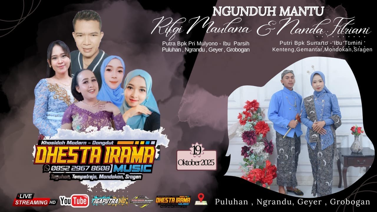 LIVE DHESTA IRAMA MUSIK //  WEDDING RIFQI & NANDA  // PUTRA GARUDA AUDIO //  TIGA PUTRA HD