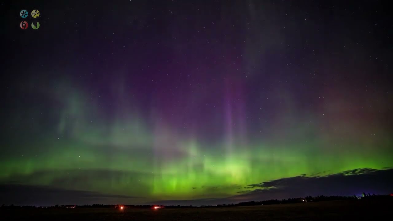 Aurora Borealis Time lapse from Barron County, WI  - 4/25/2023