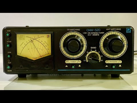 ダイワ　CNW-520 HF 1kwアンテナチュナー ☀️Daiwa CNW-520 HF Tuner 1kW☀️ - YouTube
