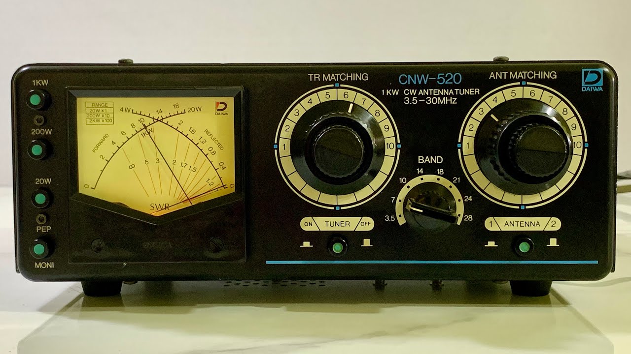 ☀️Daiwa CNW-520 HF Tuner 1kW☀️ - YouTube