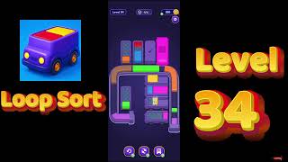 Loop Sort Level 34 Walkthrough ๐๐งฉ | Truck Puzzle Game | Solutionguruji Details
