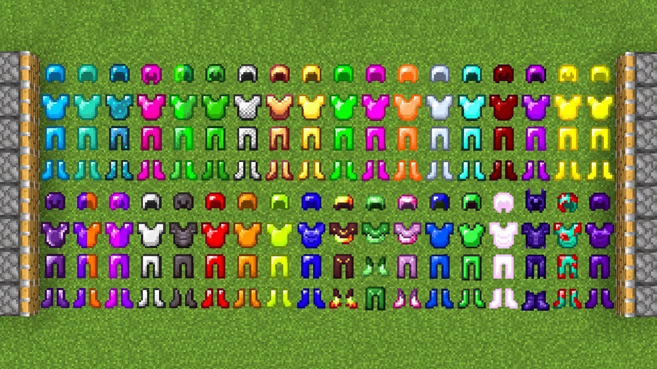 all minecraft armor combined = ??? #58 - YouTube