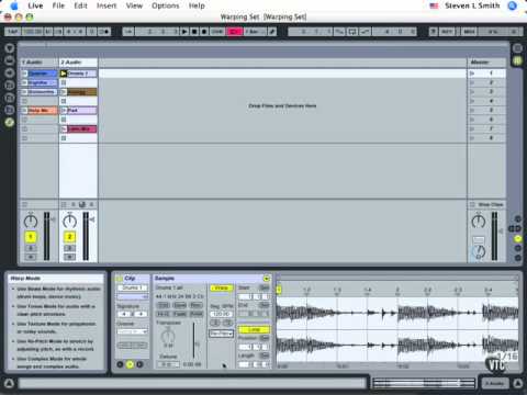 Ableton Tutorials 38. Adjusting the Warp Settings.avi