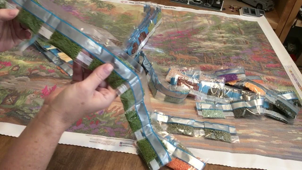 Unboxing Diamond Art Club New Release - Brookside Retreat by Chuck