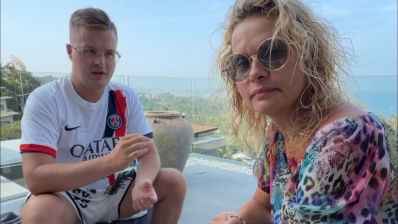 Matka i syn w Tajlandii 