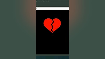 Draw Broken Heart 💔 Using Python Turtle | #shorts #shortvideo #short #python #pythonturtle