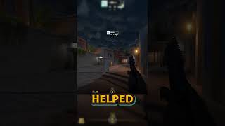 Teammate Flash to Peek Connector From Mid on Mirage