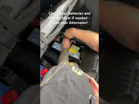 Changing the battery – it’s so important to have power!! #batterycharger #morepower #jaguar