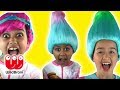 BAD HAIR DAY! - Princess Gets Trolls Haircuts! - Princesses In Real Life | WildBrain Kiddyzuzaa