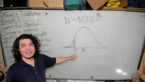 Video 12: Normal Distribution Example 1: Chantal