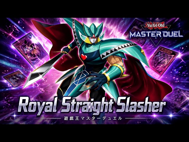 royal straight slasher yugioh card - BLCR-EN001 - Secret Rare Master Duel Royal Straight Slasher