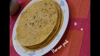 Puran poli recipe | Maharashtrian Pooran Poli | Sweet Puran Poli | Tel Poli