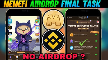 MemeFi Airdrop Final Criteria? | Memefi airdrop listing date | memefi airdrop update