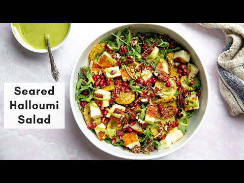 Best Pan Fried Halloumi Salad | From Scratch Fast