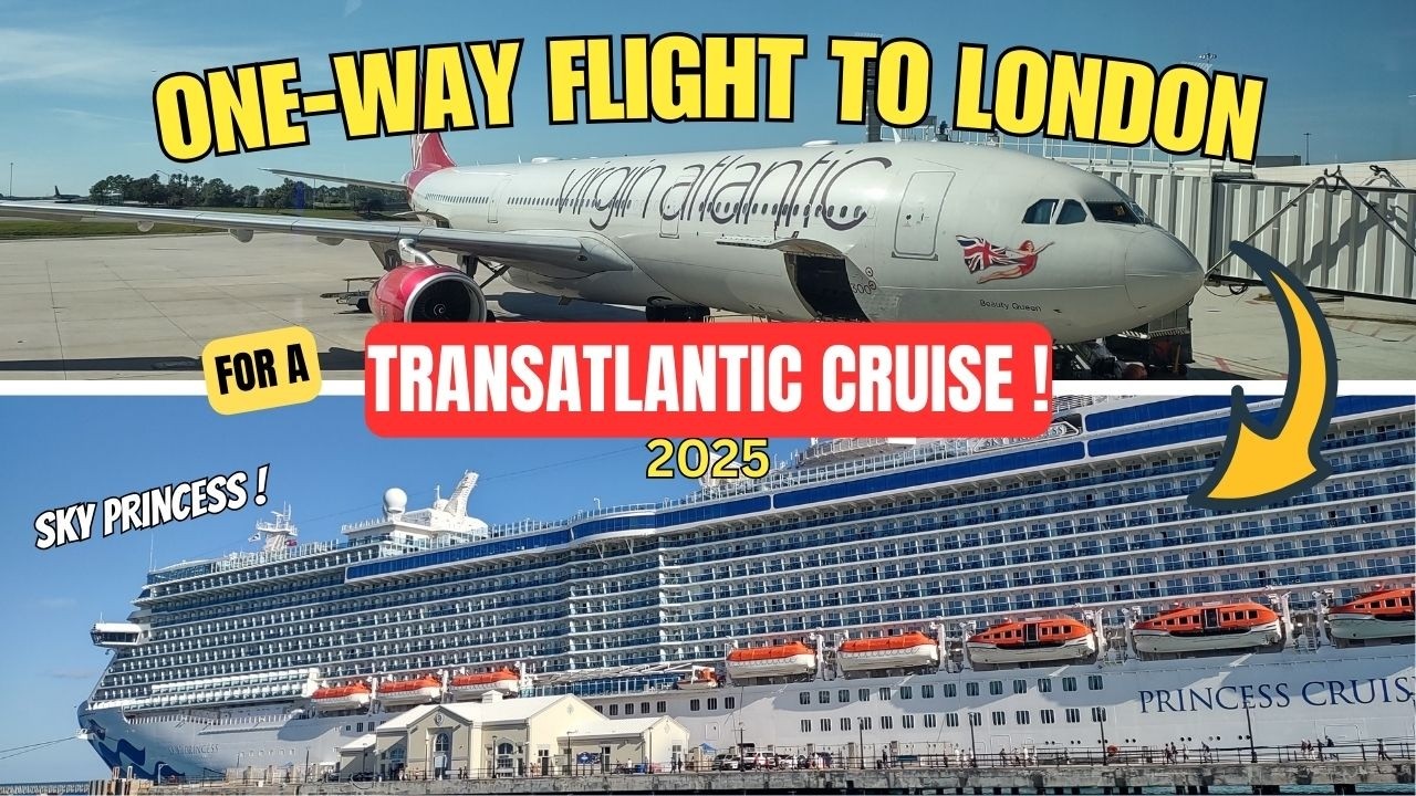 Перелет в Лондон, проживание в отеле и трансфер для трансатлантического круиза 2025 года! - Sky P...