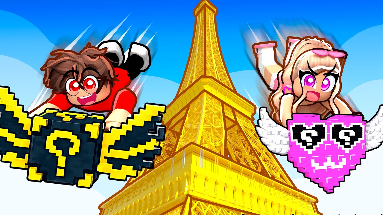 ROBLOX JUMP TO STEAL LUCKY BLOCKS...