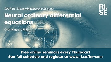 Olof Mogren: Neural ordinary differential equations