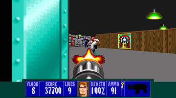 Wolfenstein 3D TC for ZDoom - E5L8 - All Secrets - I Am a Death Incarnate