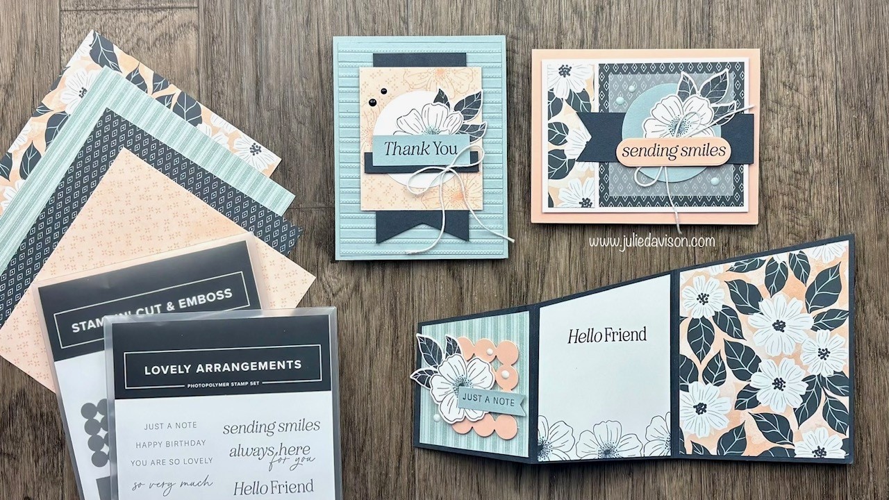 FREE Class! 3 Stampin' Up! Lovely Blossoms Cards | January 2026 Bonus Project Kit