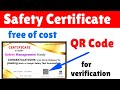 Free online safety officer certificate  free online safety courses with certificates