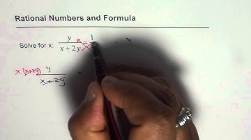 Isolate Variable from Rational Formula by Cross Multiplication