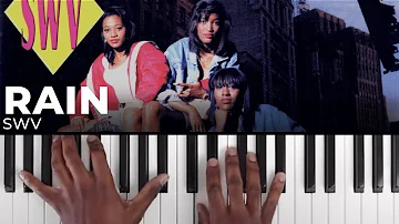 How To Play "RAIN" By SWV | Piano Tutorial (R&B Soul)