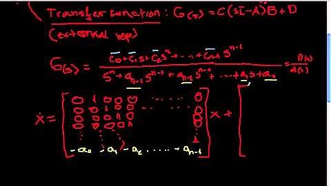Che448 UofA From transfer function TF to state space SS