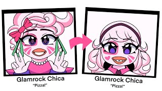Glamrock Chica Year Book || Glow up || Fnaf security breach