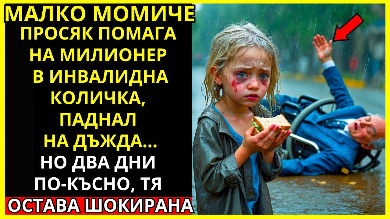 МАЛКО МОМИЧЕ БЕЗ ДОМ ПОМАГА НА МИЛИОНЕР В ИНВАЛИДНА КОЛИЧКА… ДВА ДНИ ПО-КЪСНО – ШОК!