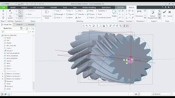Create Double Helical Gear | CREO 6.0