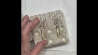 0061 Thomas Stop Motion Puppet - Silicone Hands Part 6 (Finish Hand Hinged Armature) - MOREZMORE