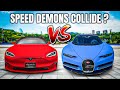 Tesla Model S Plaid vs Bugatti Chiron - Tesla News