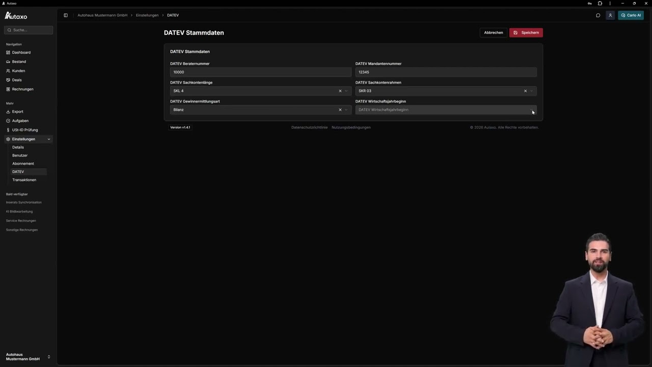 Einrichtung DATEV-Schnittstelle: SKR 03/04/51 & Buchungsstapel-Export