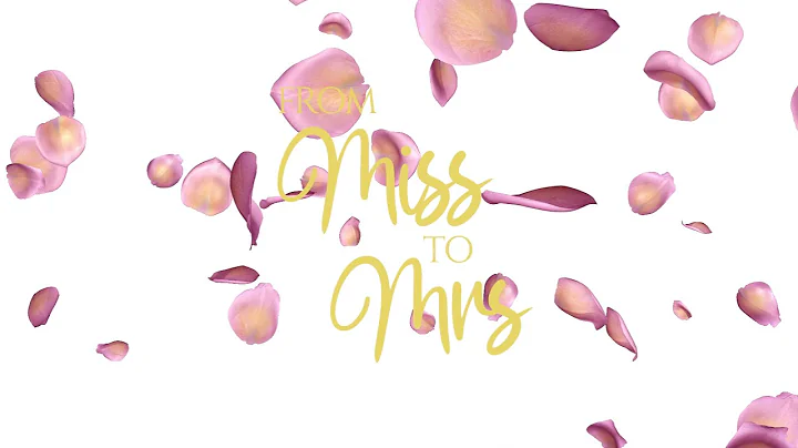 2 Hour Miss to Mrs Bridal Shower Background Video with Music in Pink, Gold and White