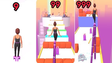 SATISFYING GAMEPLAY HIGH HEELS RUNNER GAME WALKTHROUGH ANDROID IOS TIKTOK 99999